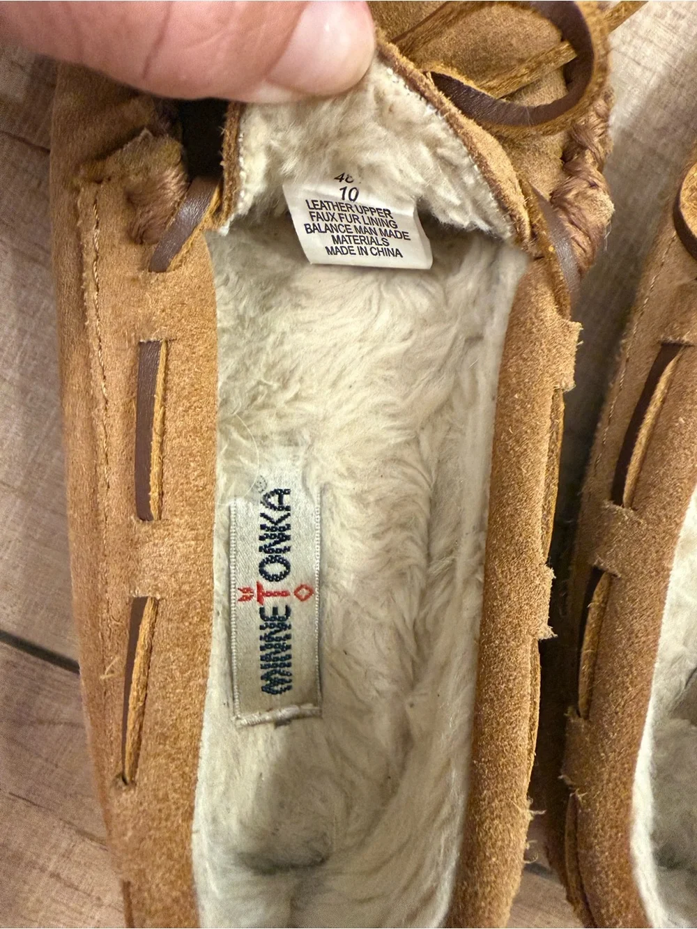 Minnetonka Kids Suede Moccasins